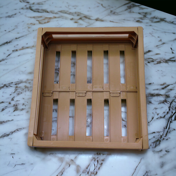 Midwood Brands LLC Faux Wood Toy Animal Coral Pen Enclosure Tray Basket Tan - Picture 1 of 10